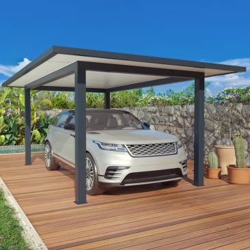 Aluminium-Carport Flachdach...