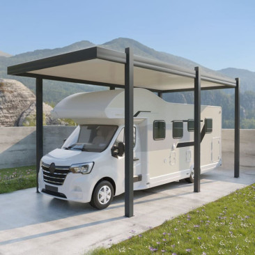 Aluminium-Carport Flachdach...