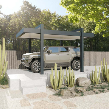 Aluminium-Carport Flachdach...